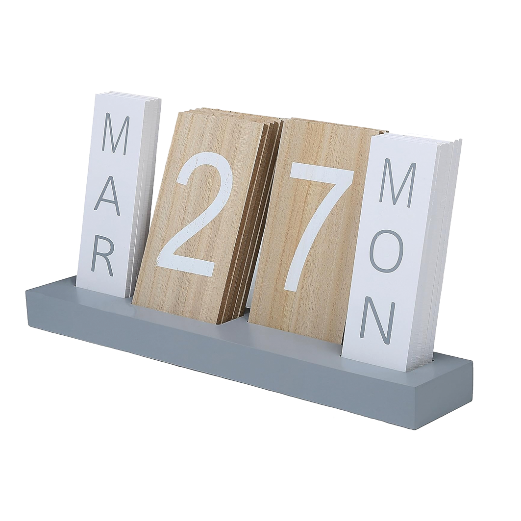 Wooden desk calender