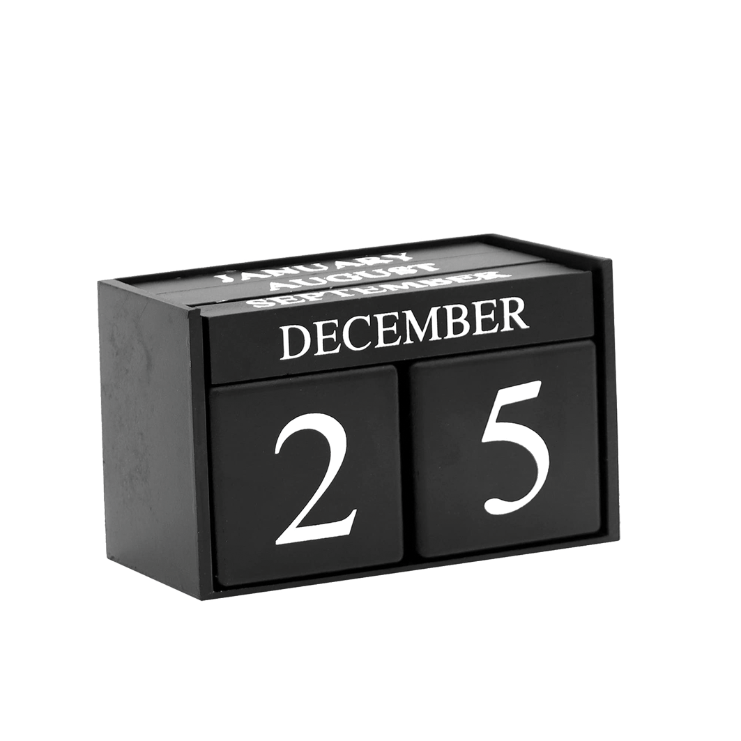Wood cubic desk calender