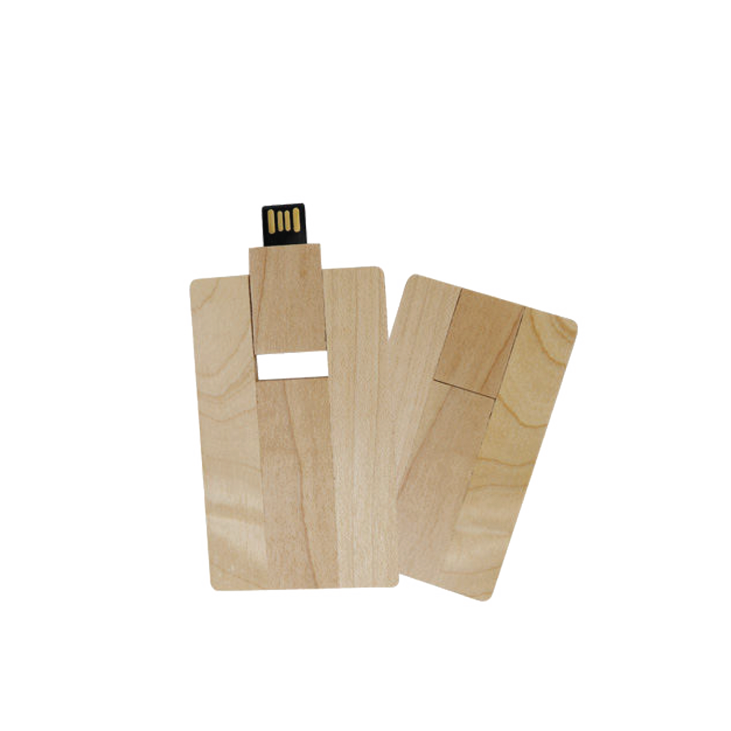 Wooden Card Flash Memory