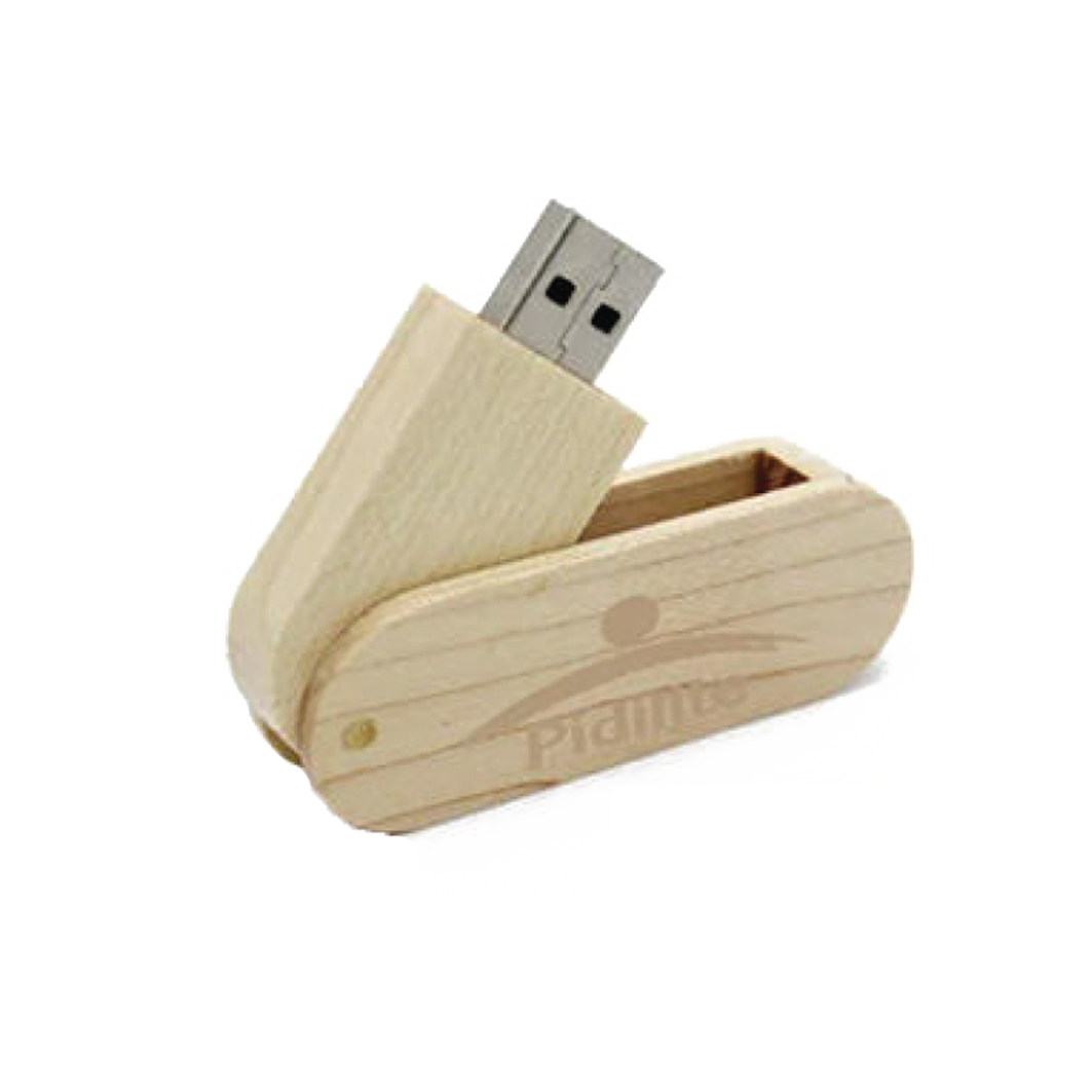 Wooden Twist Flash Memory