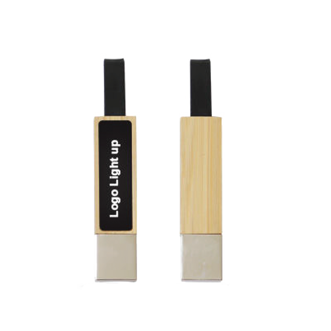 Wooden Lighted Flash Memory