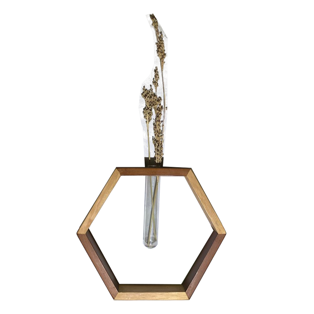 Wooden N Glass Ornament