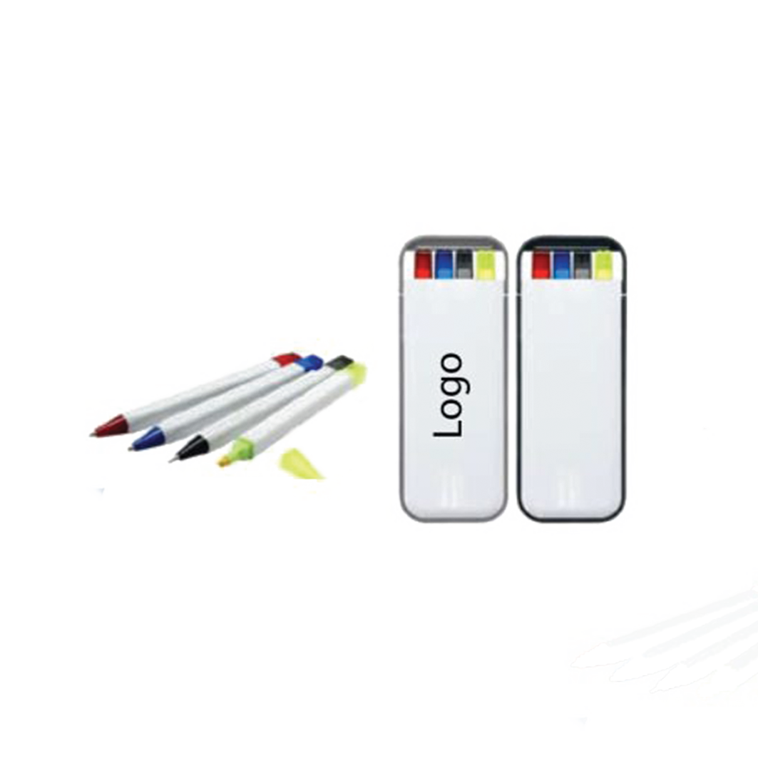 4 IN 1 PEN set 2 pen highlighter mechanical pencil